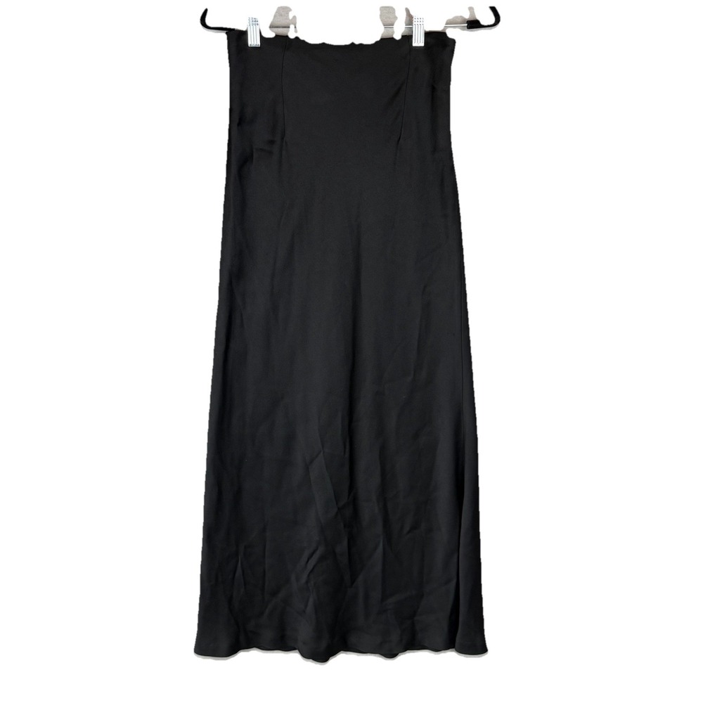 Lafayette 148 Black High Waisted Midi Trumpet A-Line Preppy Skirt Sz‎ 4 *read